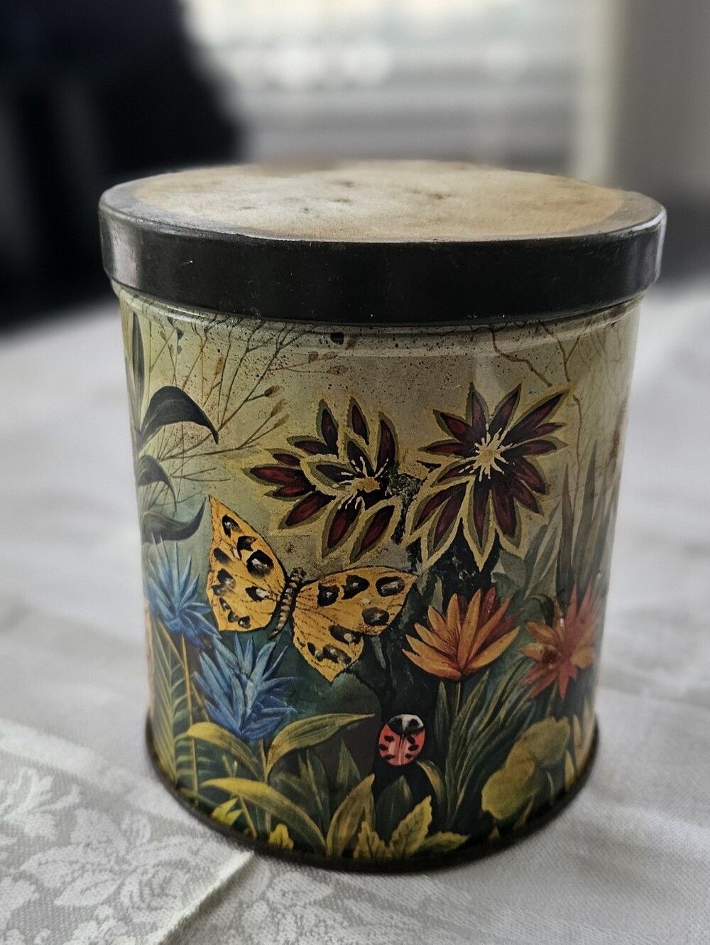 Buttons In Vintage Tin